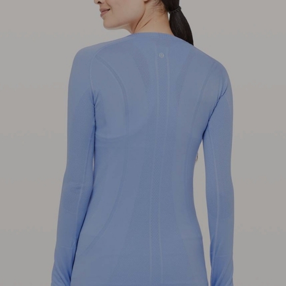 Lululemon Swiftly Tech Long Sleeve CrewHydrangea Blue Size 8 - Picture 2 of 11